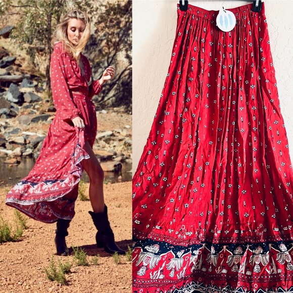 Anthropologie Dresses & Skirts - ✨House of Skye Dalla’s Gypsy Button down Maxi Skirt